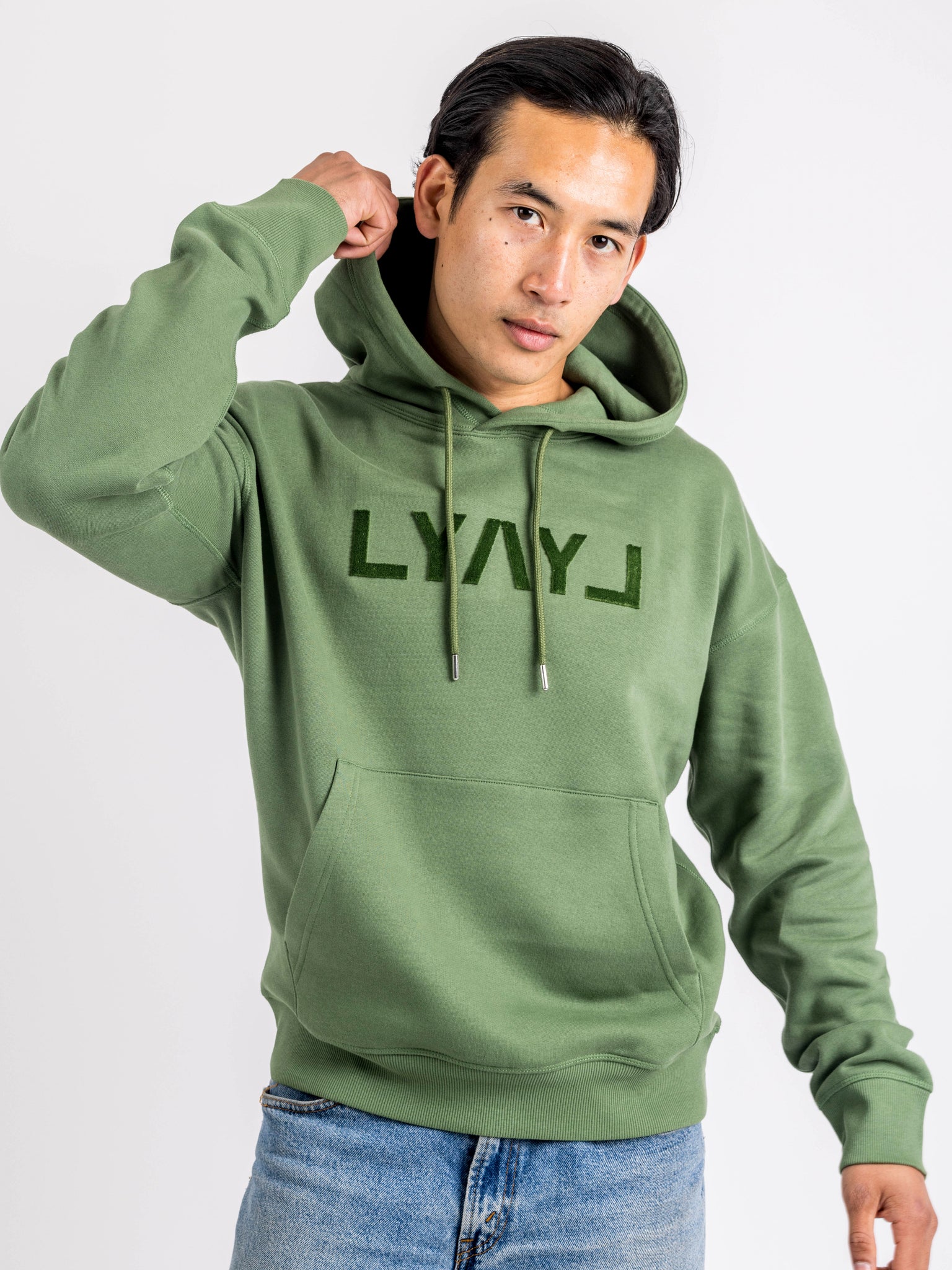 Green Hoodie Men's | Cotton Hoodies For Men | Love You All