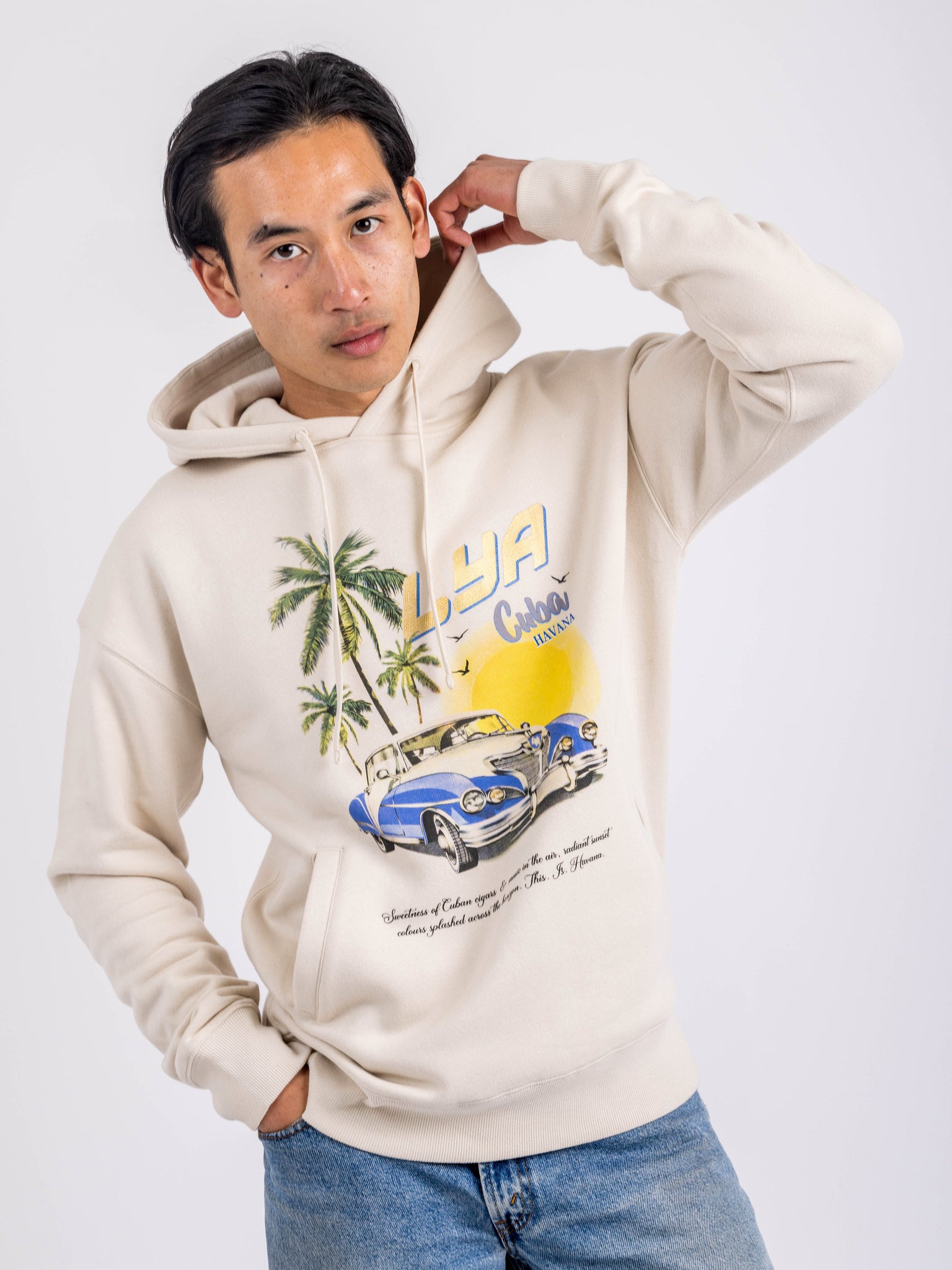 Graphic Print Hoodie | Mens Cotton Hoodies | Love You All