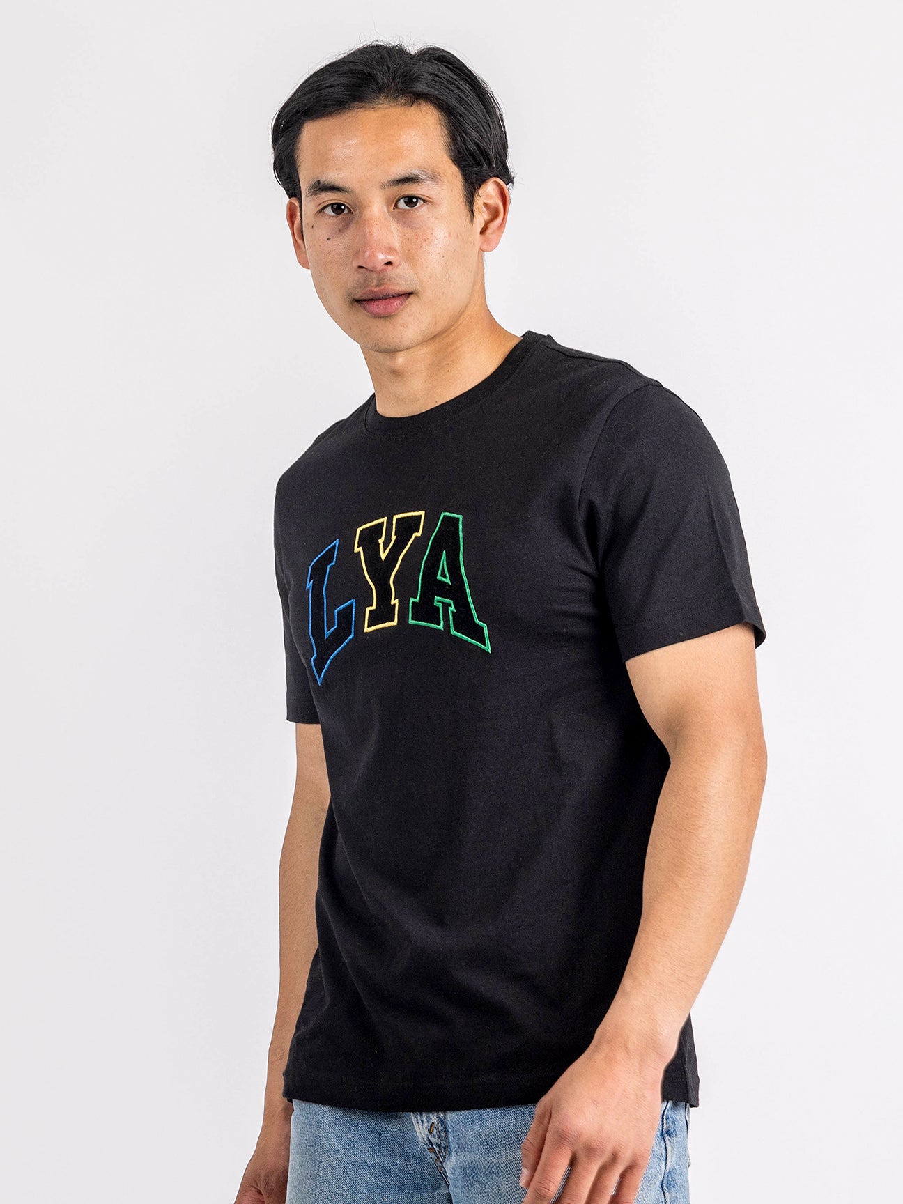 Men's Embroidered T Shirt | Crew Neck T Shirt | Love You All