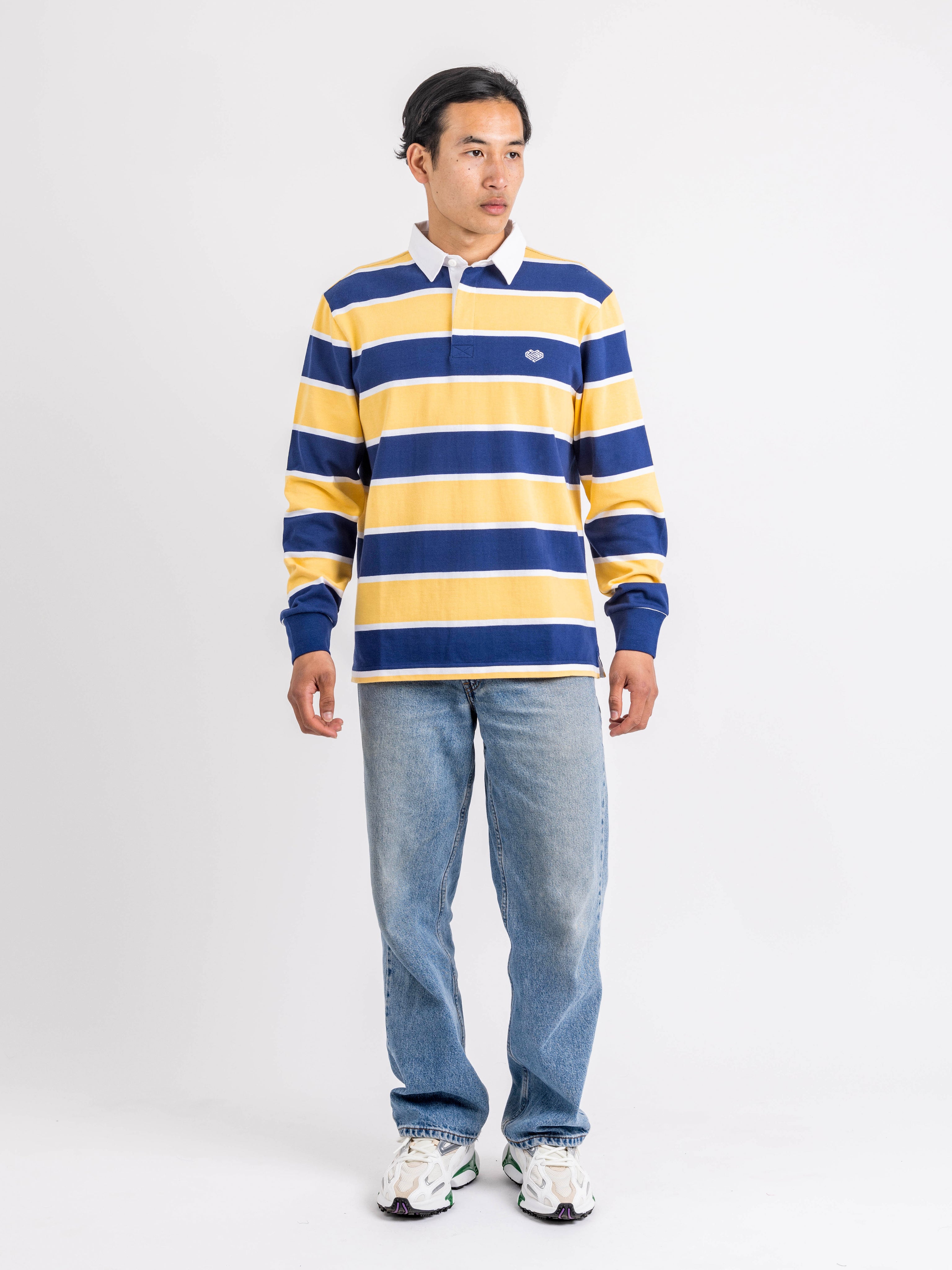 Striped Rugby Shirt | Cotton Polo Shirts | Love You All