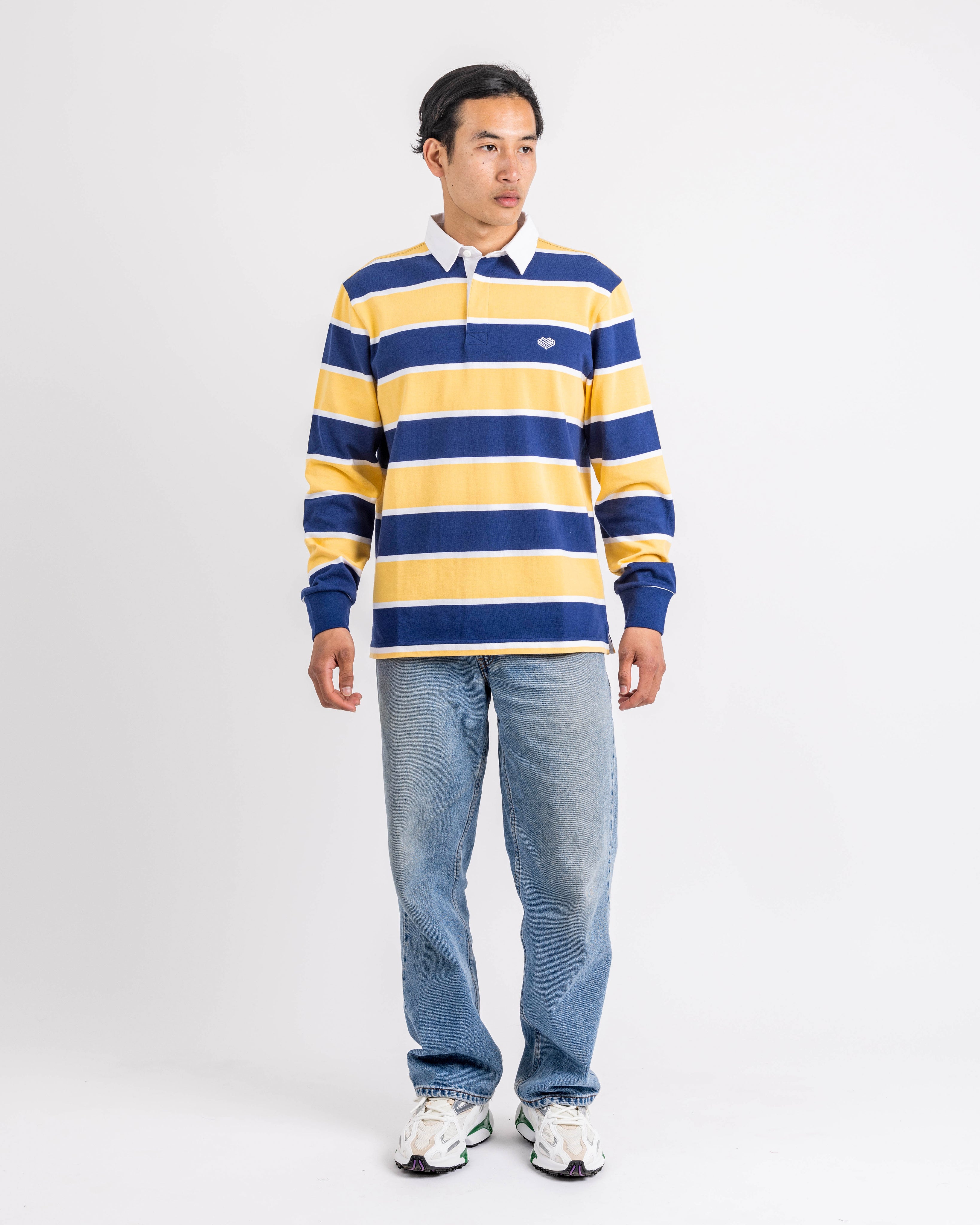 Striped Rugby Shirt | Cotton Polo Shirts | Love You All