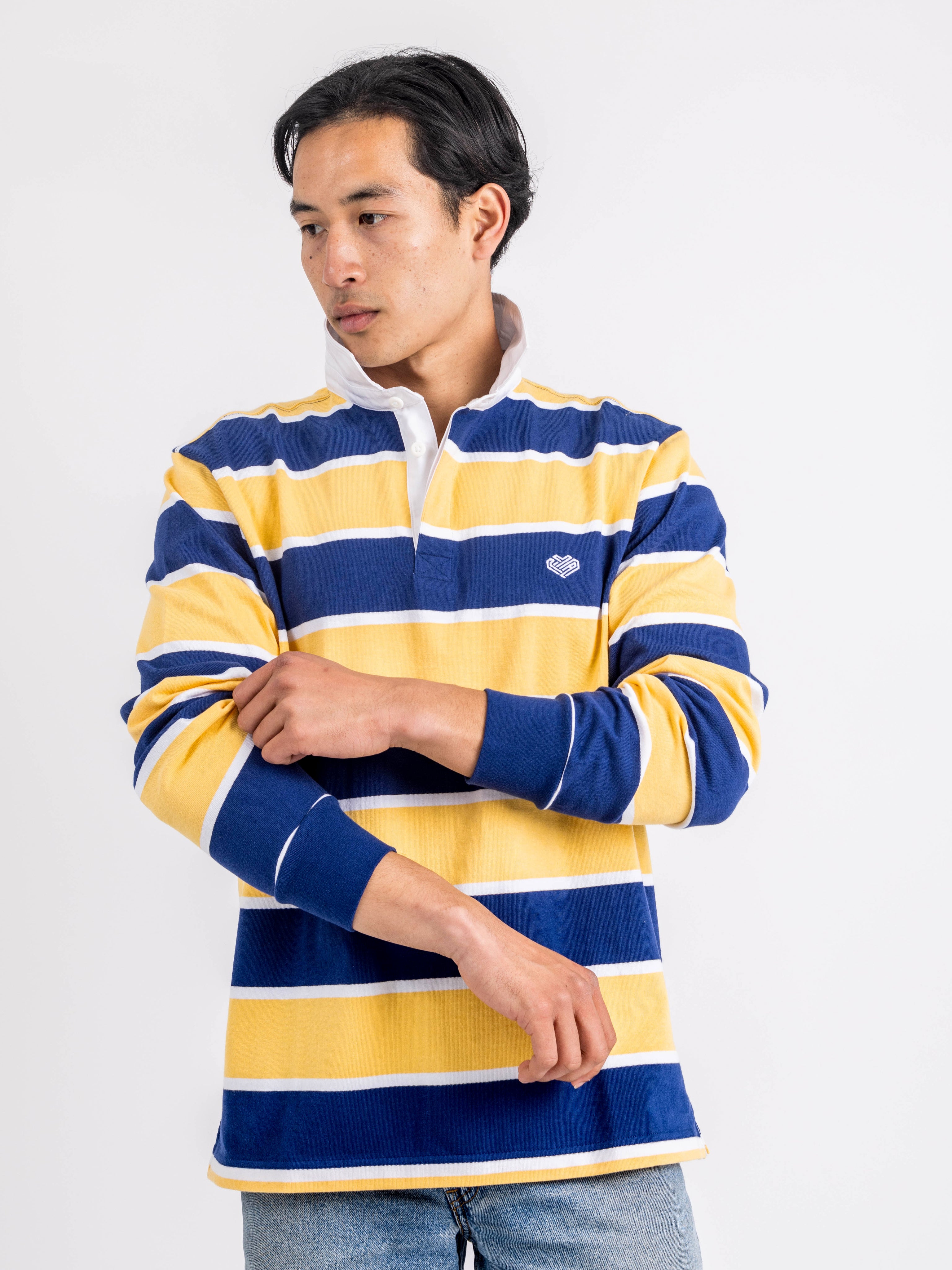Striped Rugby Shirt | Cotton Polo Shirts | Love You All