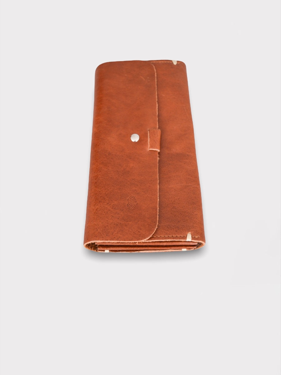 Camel Leather Purse | Designer Purse for Men | LYA
