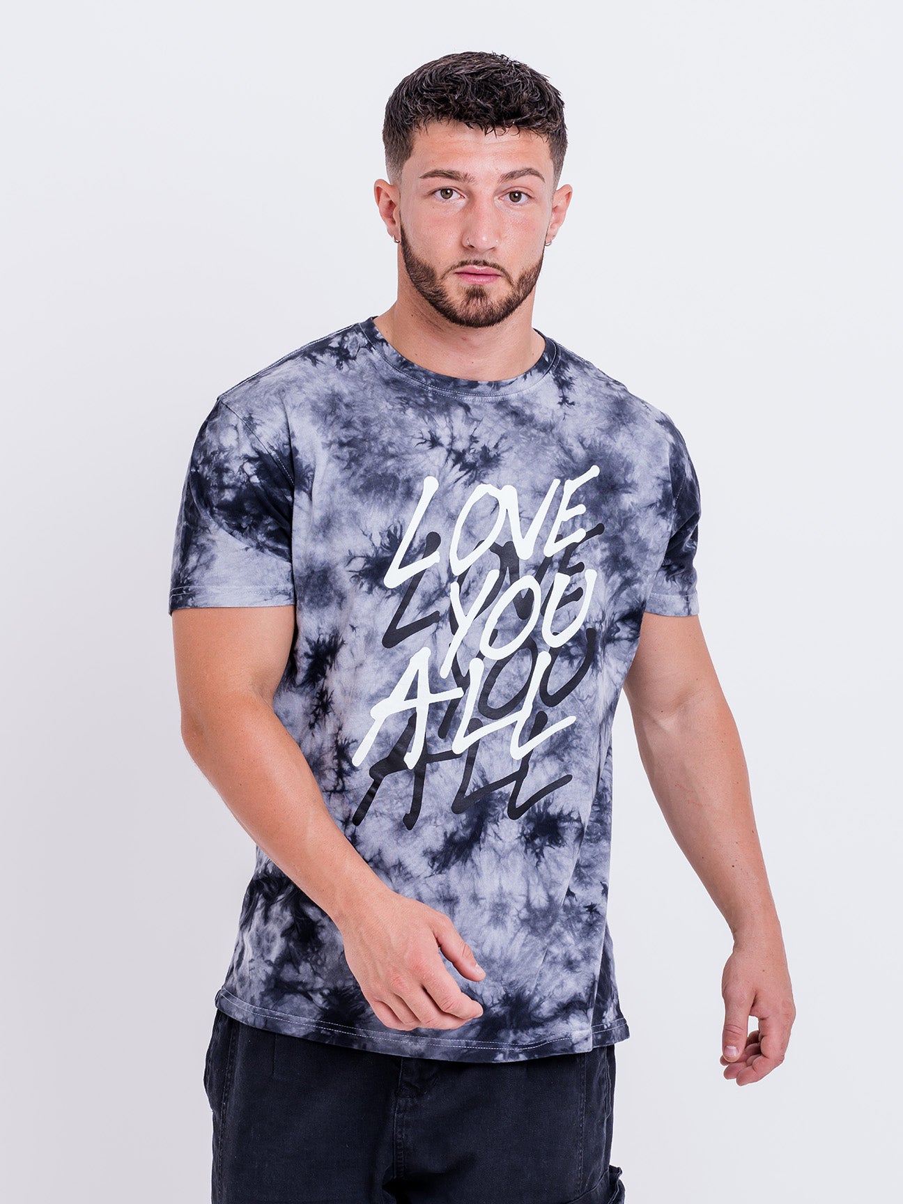 Mens Tie Dye Shirts | Graffiti T Shirt | Love You All