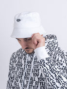White Bucket Hat | Cotton Bucket Hat |  Unisex | LYA