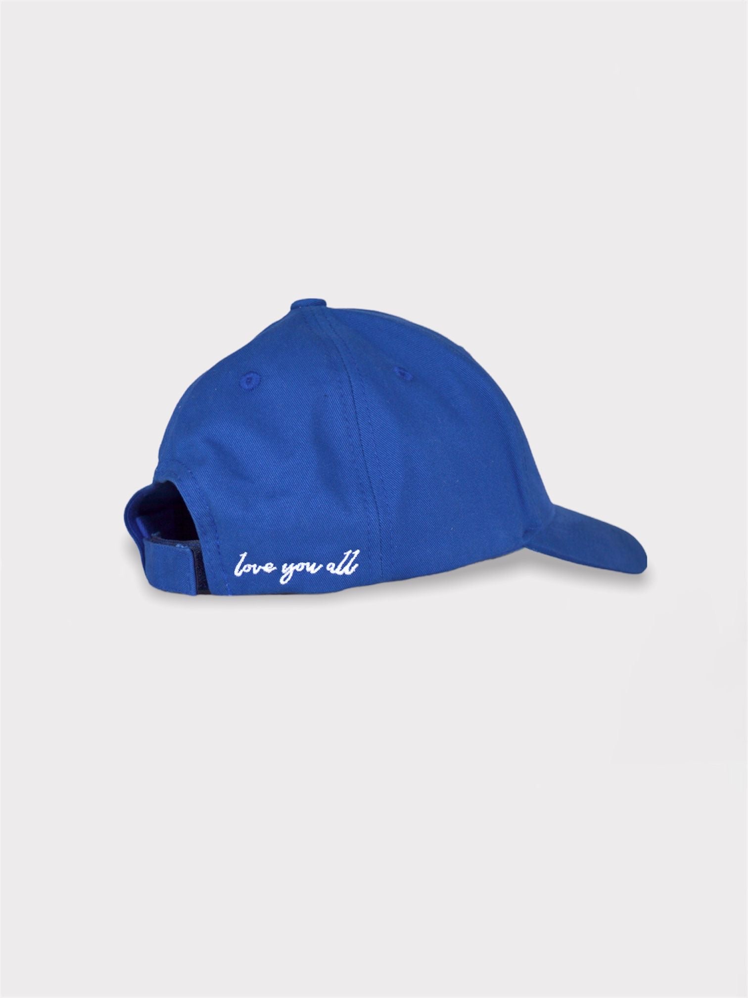 Blue Baseball Cap | Blue Fitted Cap | Love You All