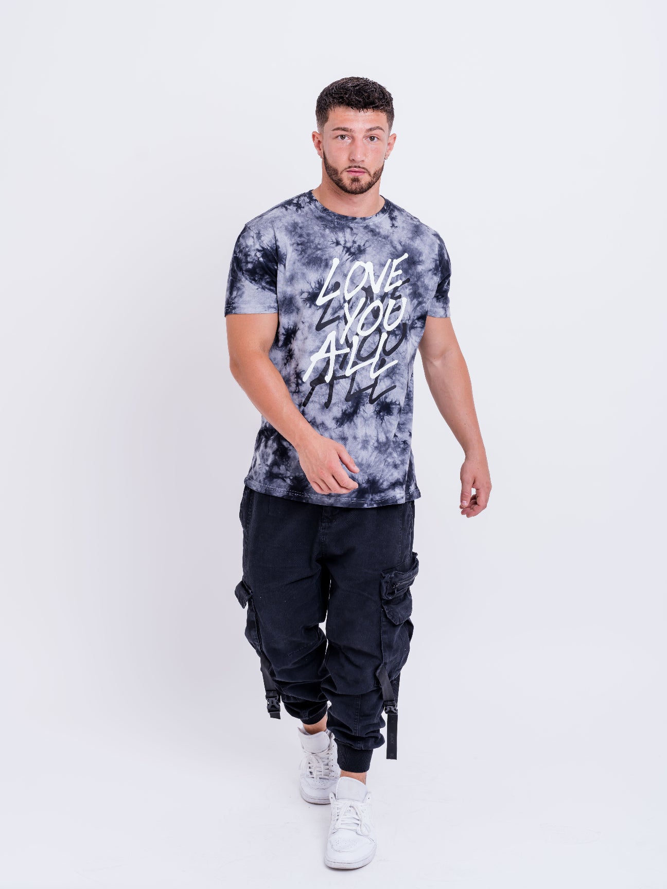 Mens Tie Dye Shirts | Graffiti T Shirt | Love You All