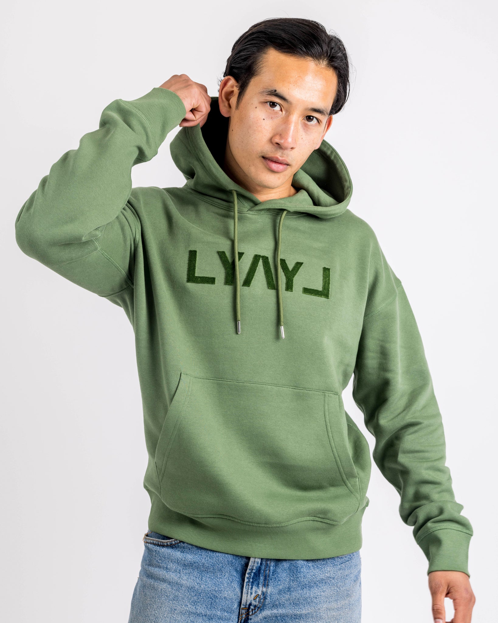 Green Hoodie Men's | Cotton Hoodies For Men | Love You All