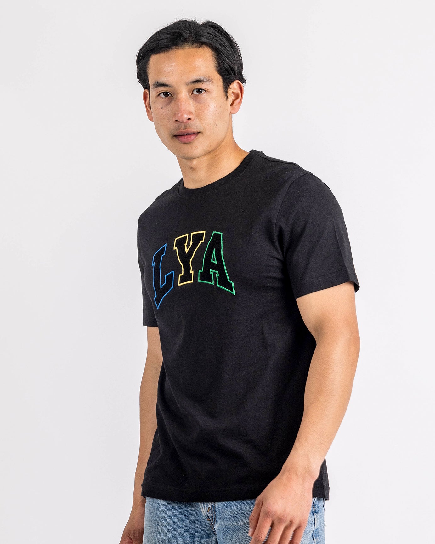 Men's Embroidered T Shirt | Crew Neck T Shirt | Love You All