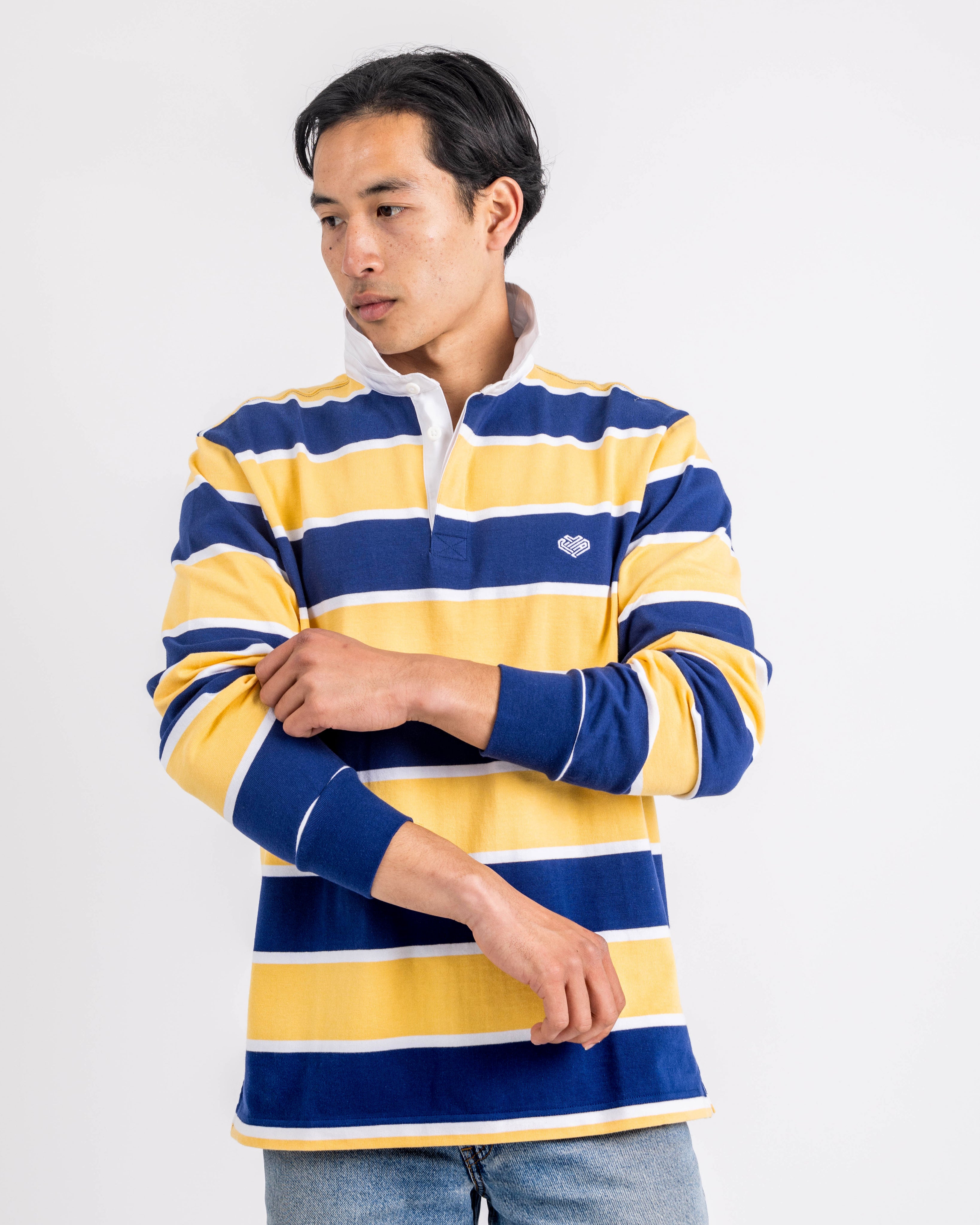 Striped Rugby Shirt | Cotton Polo Shirts | Love You All